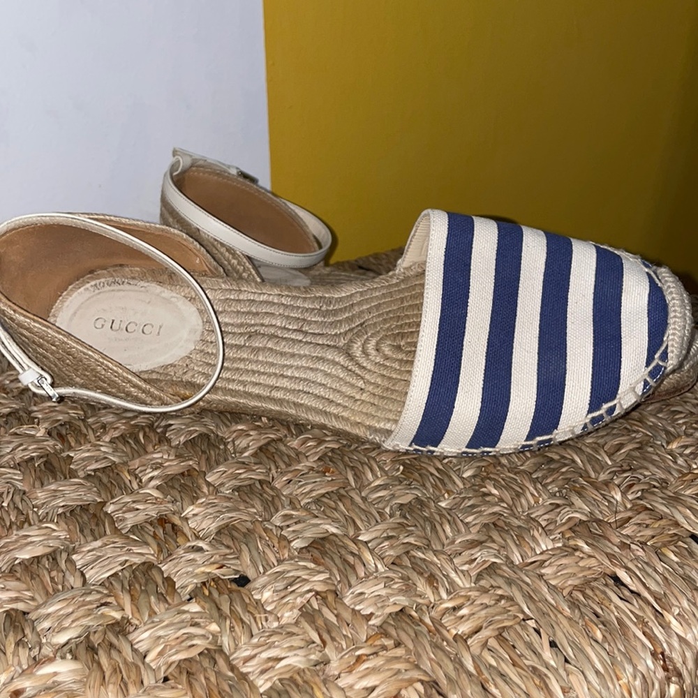 Gucci Canvas d’orsay Espadrilles
